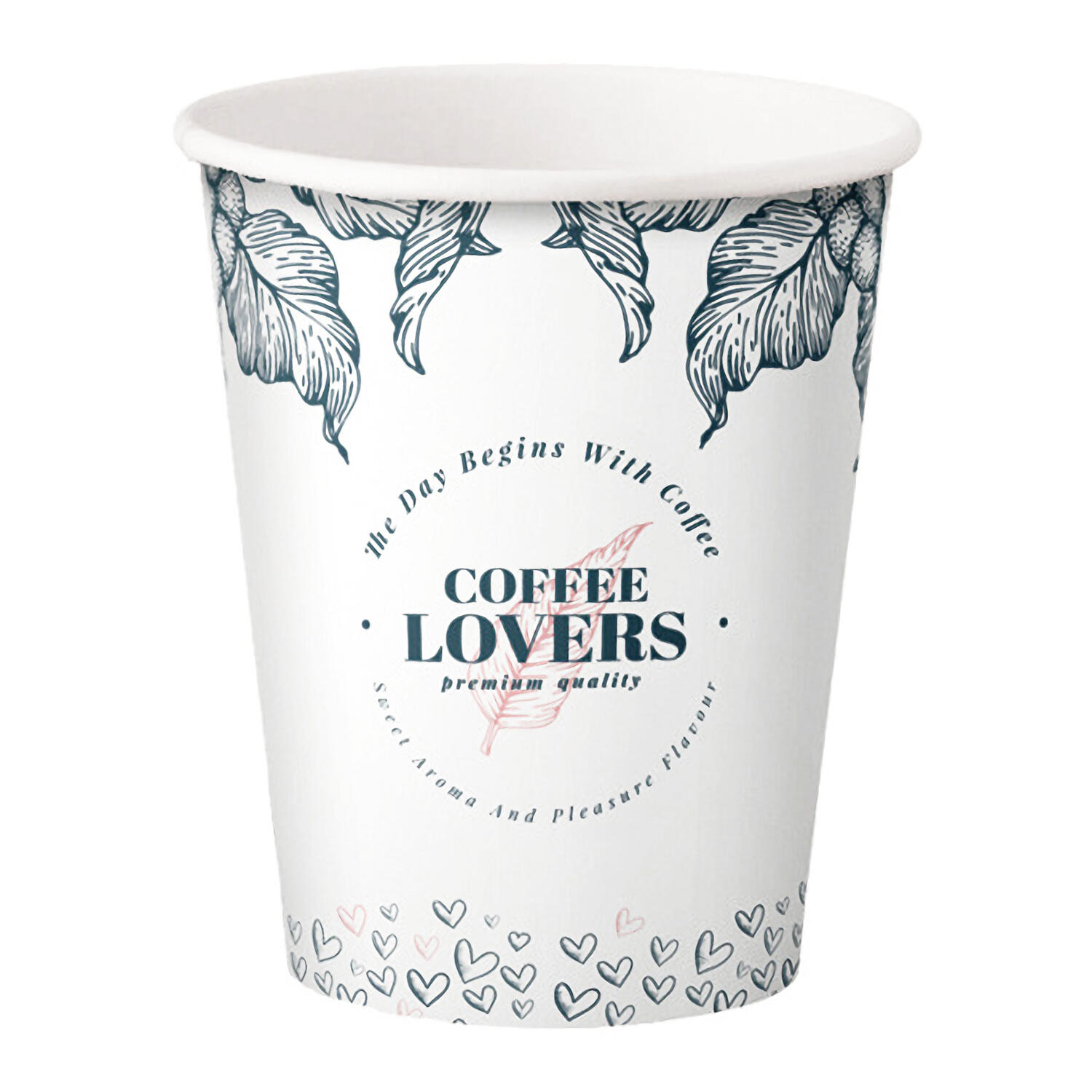 Kaffeebecher CoffeeToGo Pappbecher Design NEW COFFEE LOVERS 200ml, 50 Stk.