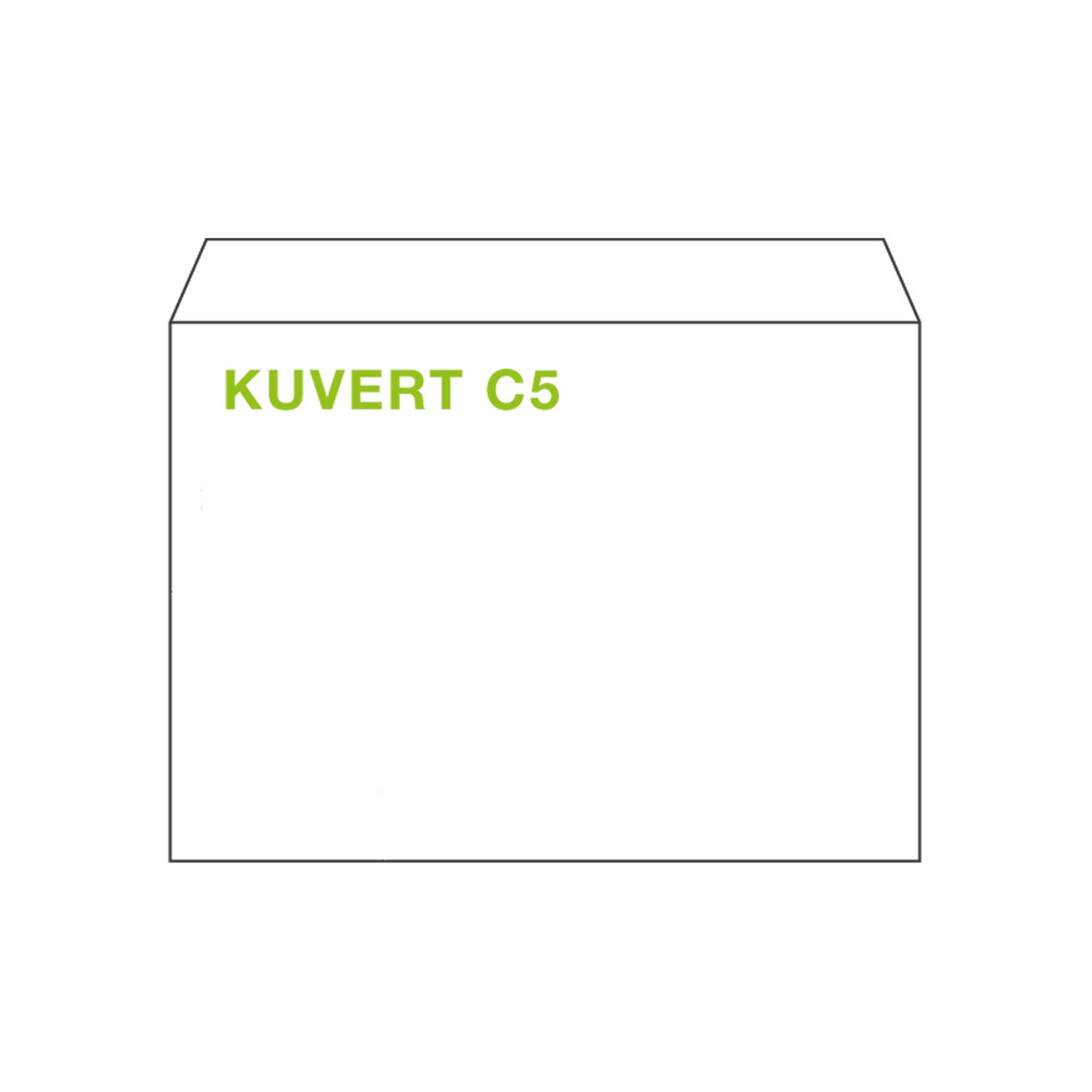 KI Briefumschlge Kuvert C5 162x229mm wei, 90 gr. Haftstreifen, 50 Stk.