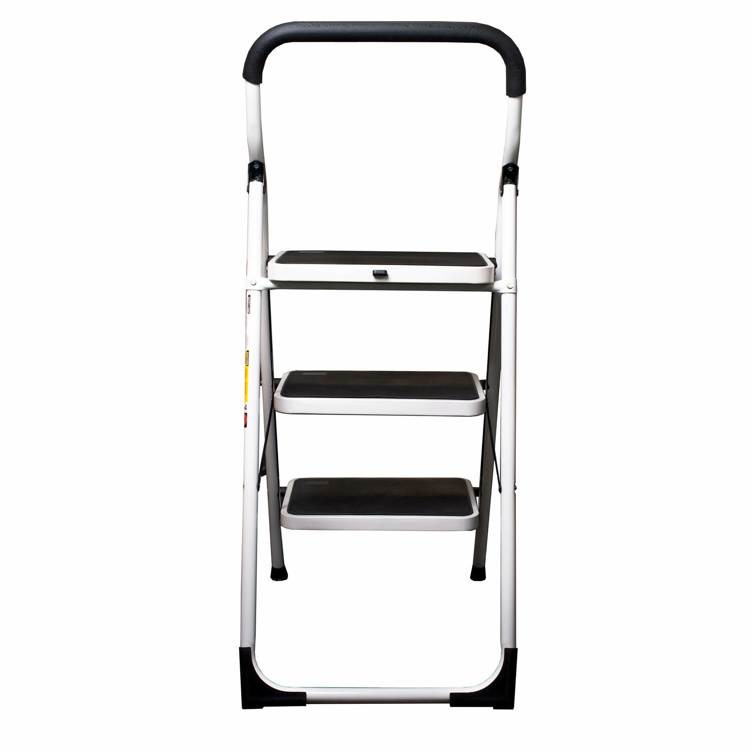 PAVO Premium 3-Stufen Haushaltsleiter Stehleiter Klappleiter 113cm aus Stahl