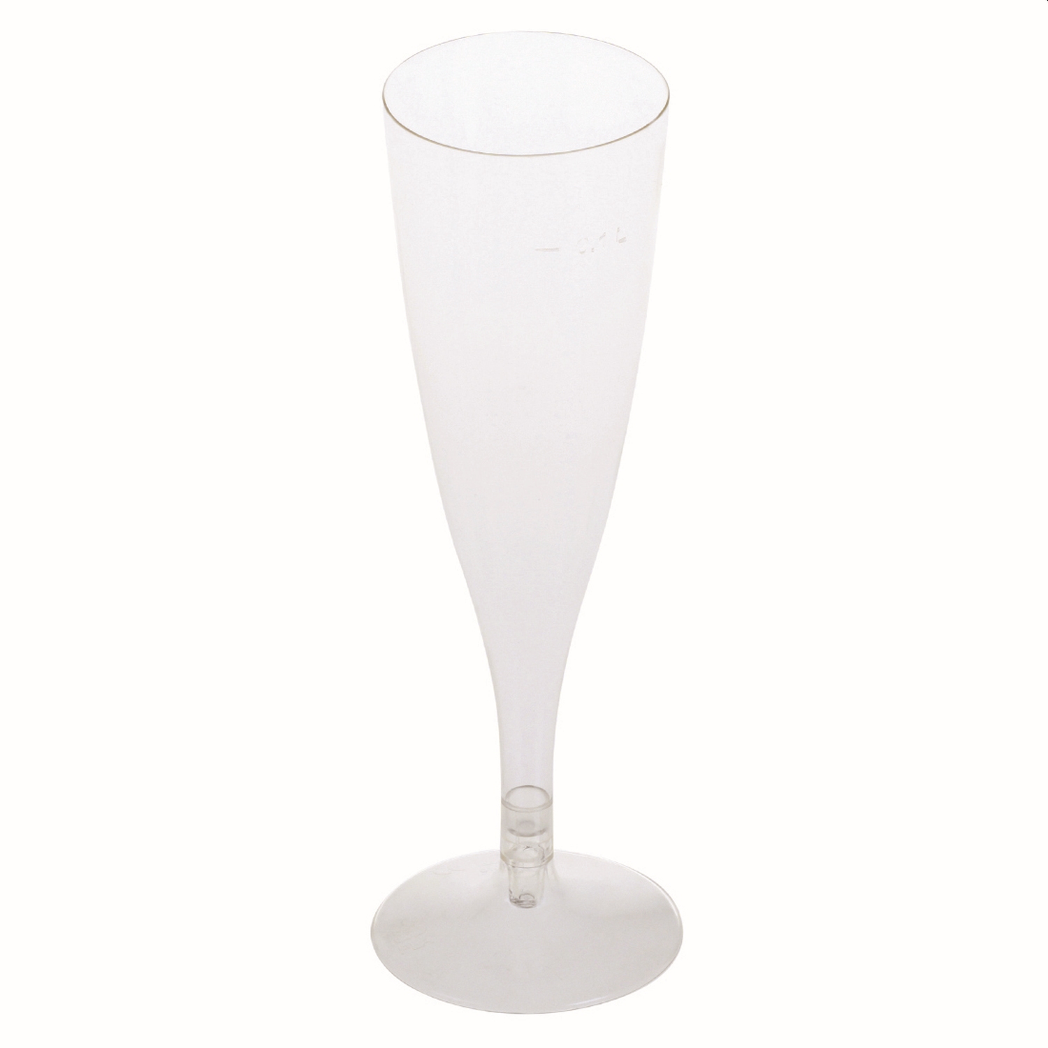 BIO Sektglas klar 2-teilig 100 ml Ø5,3x15+3 cm aus Biokunststoff (PLA) 27 Stk.