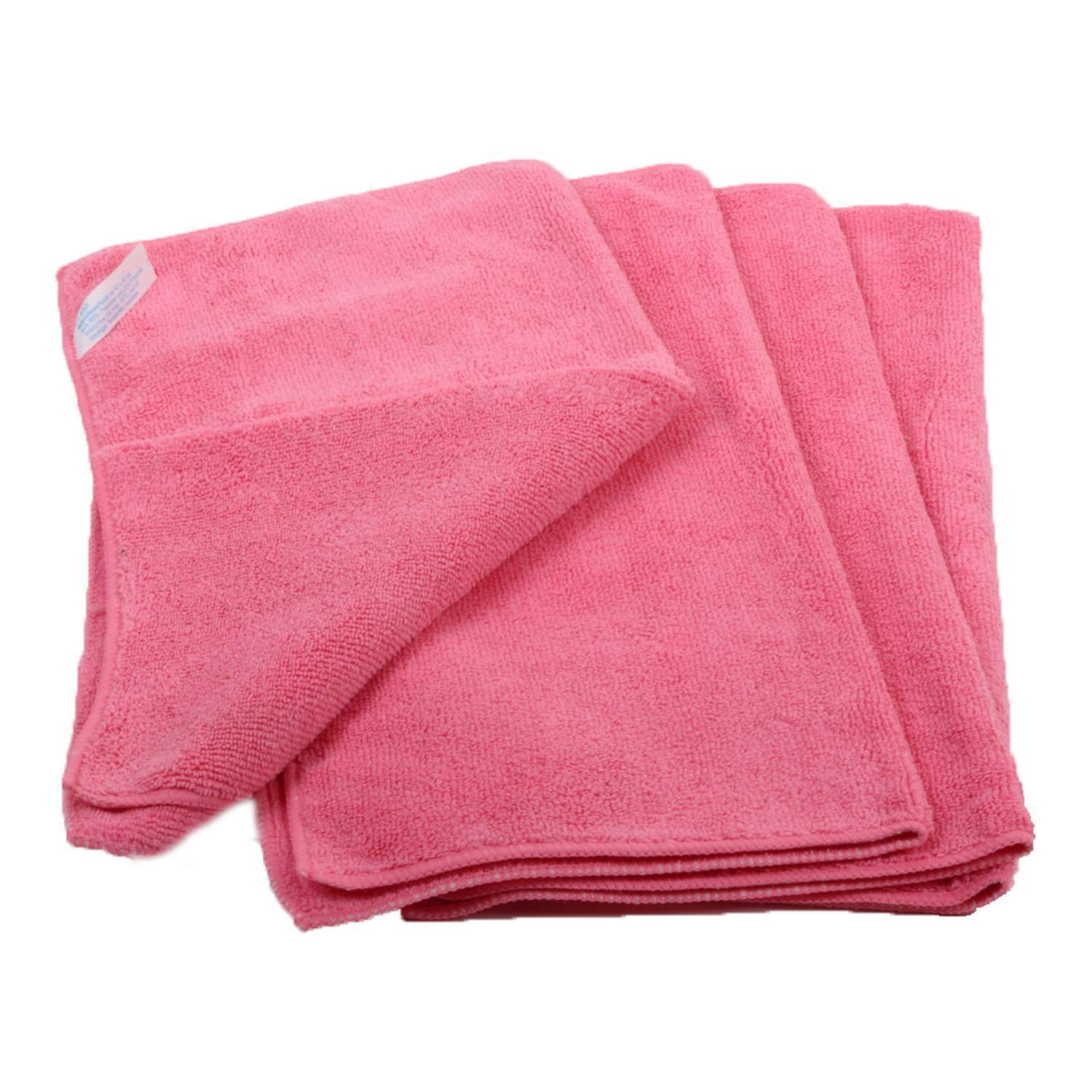 Premium Mikrofasertücher 40x40cm rosa, waschbar extra stark, 20 Stk.