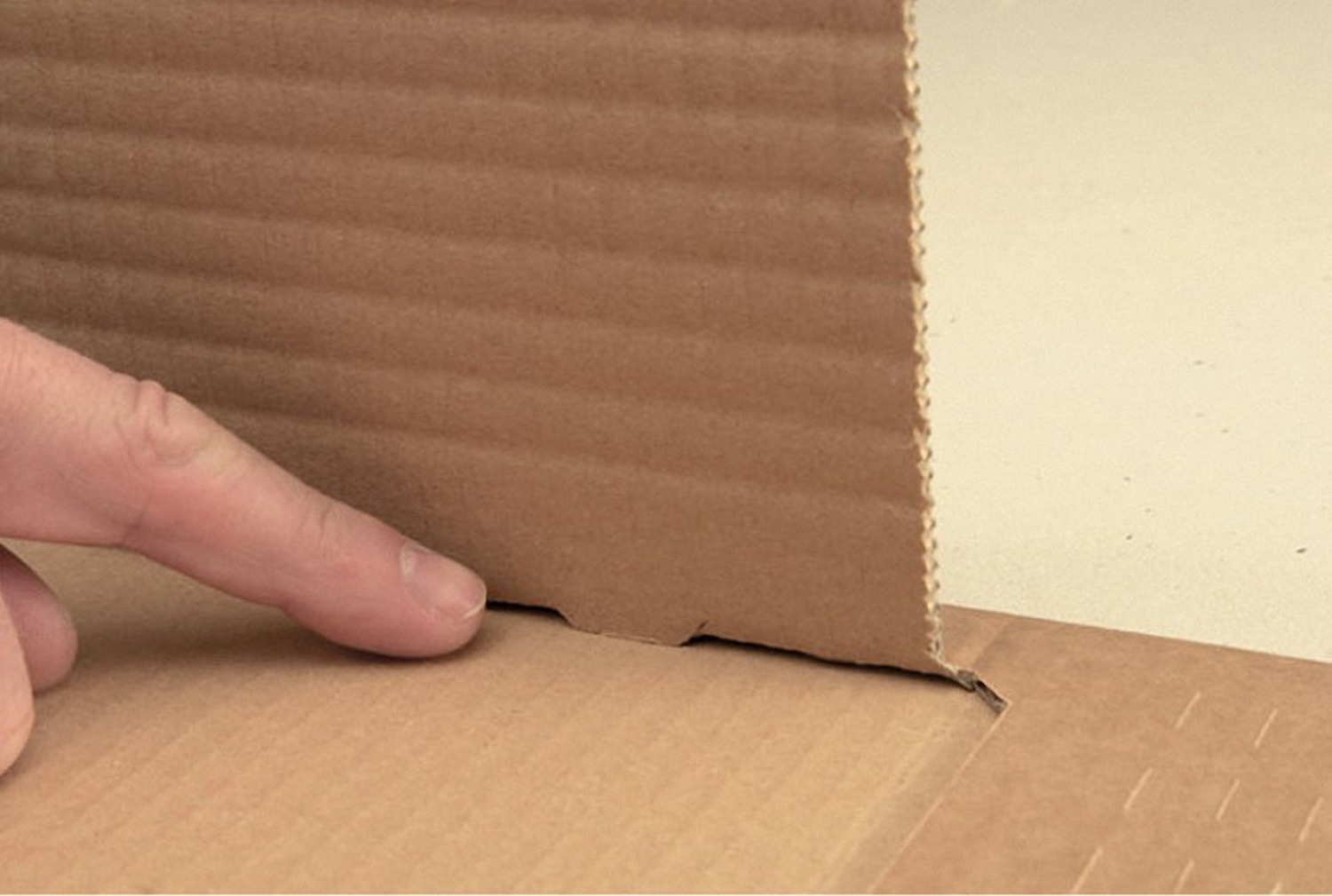 Universalverpackung 320x260mm bis 95mm Hhe B03.04 SUPERSAFE zentrale Packgutaufnahme Schutzlaschen C4