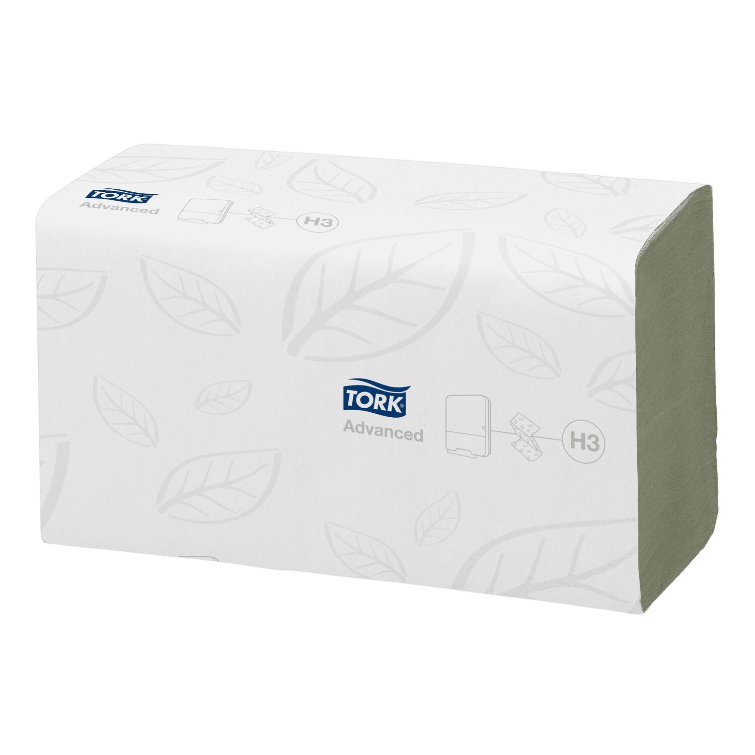 Tork Falthandt�cher V-Falz Advanced H3 25x23cm 2-lagig 15x250 S�ck=3750 St�ck