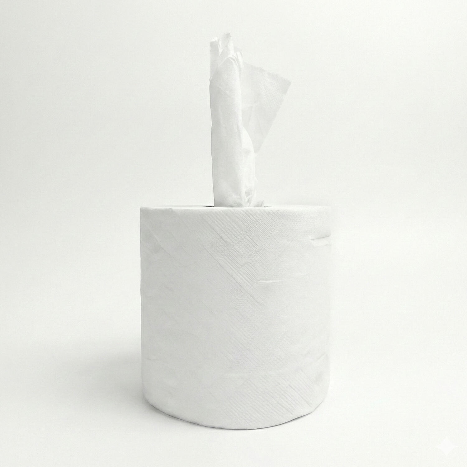 Ecoline Handtuchpapier Innenabrollung 2-lagig, h�lsenlos, Zellstoff, 450 Abrisse, 6 Rollen