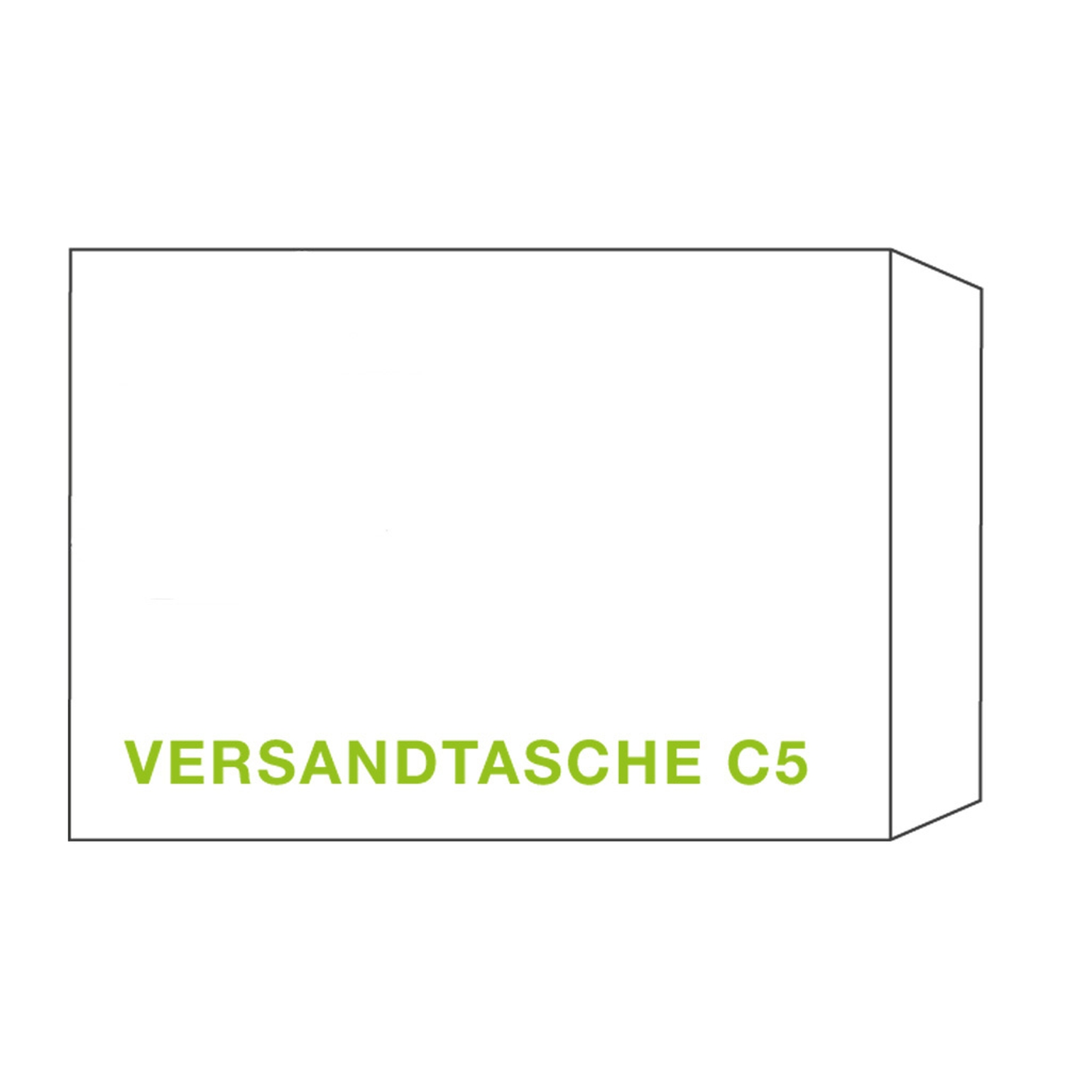 KI Versandtaschen C5T 162x229mm wei, 90 gr. Haftstreifen, 10 Stk.