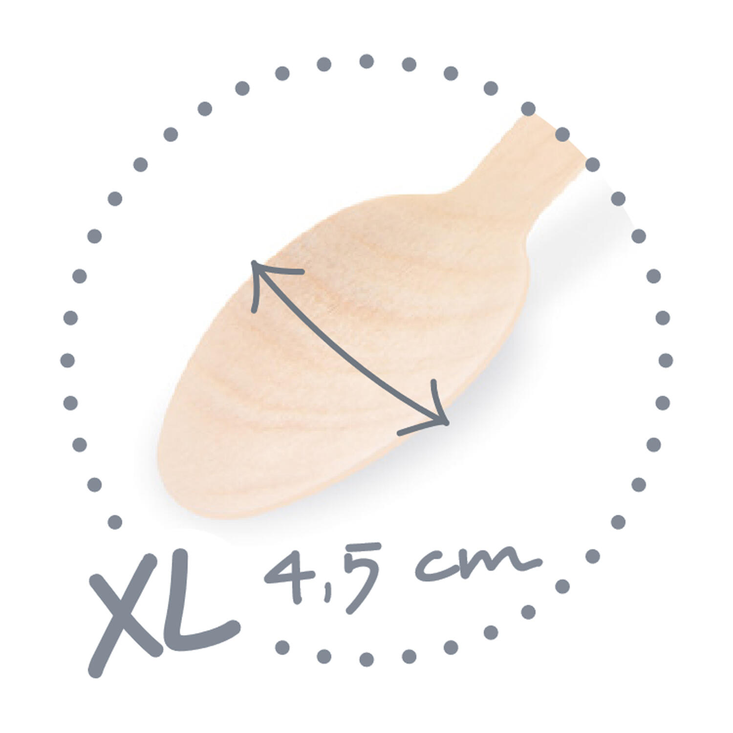 Holzlffel Lffel aus Holz 16 cm XL Breite 4,5 cm umweltfreundlich, 100 Stk.