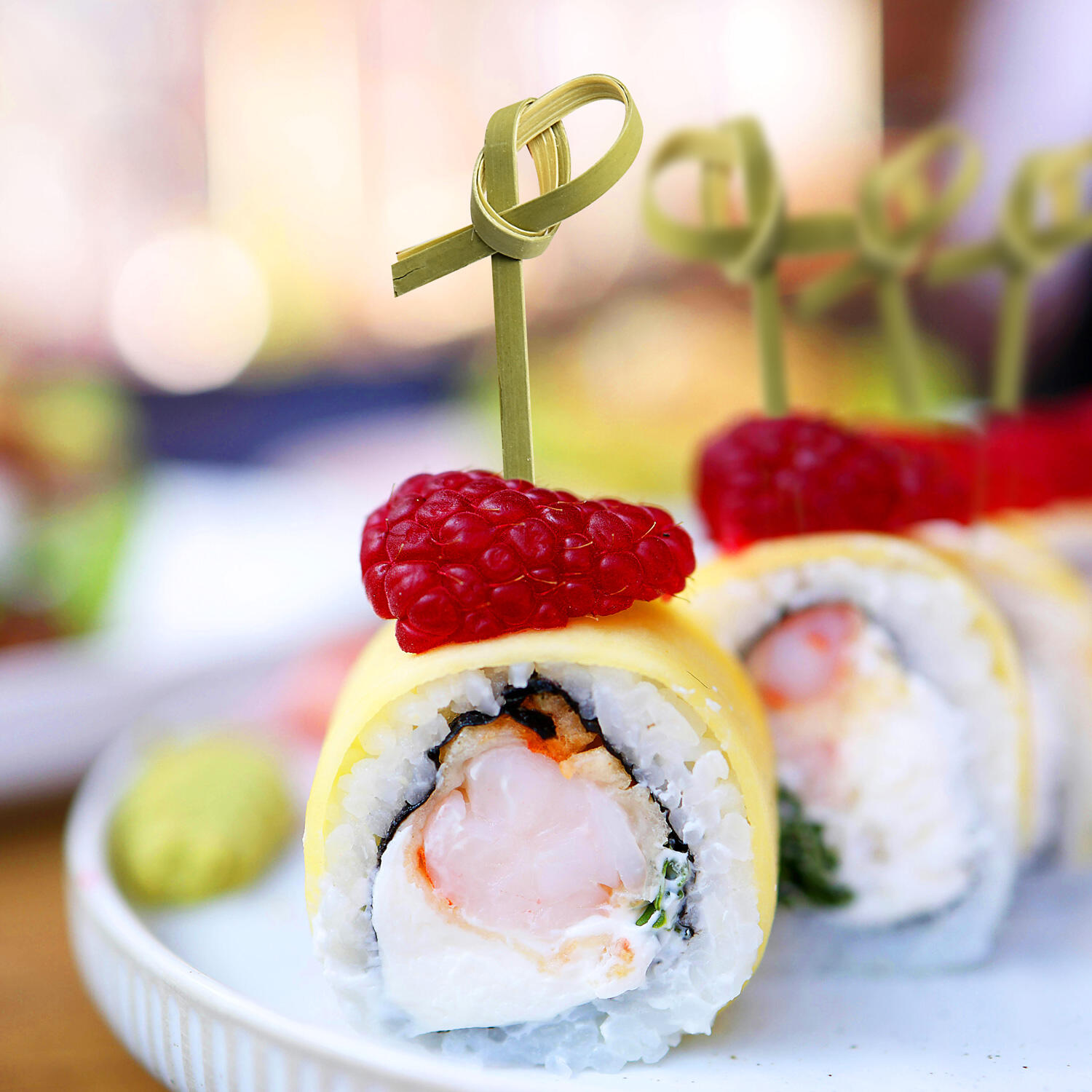 Fingerfood Spiee Knoten aus Bambus, 6cm, 100 Stk.
