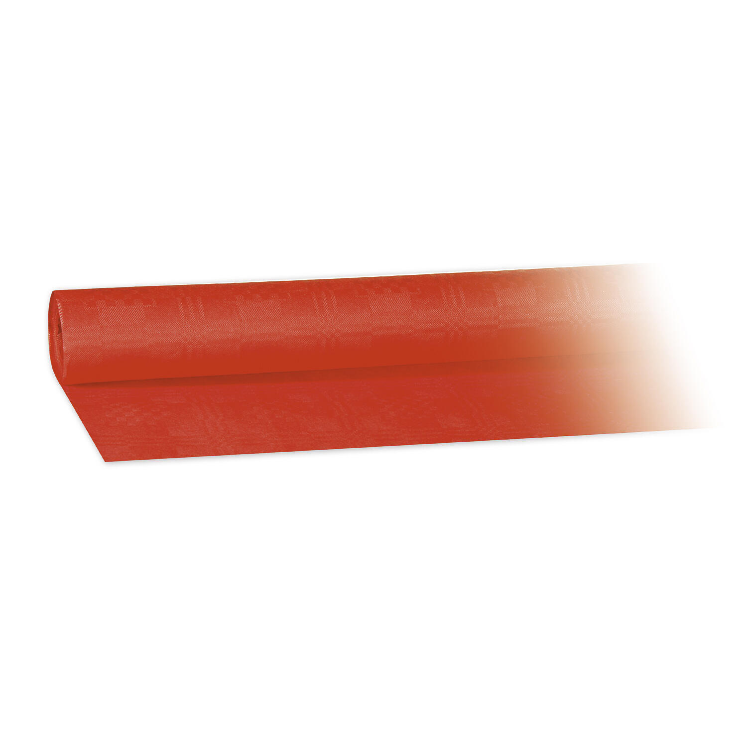 1 Rolle Damast-Tischtuch uni rot 100cm x 10 m Tischdecke Papier 