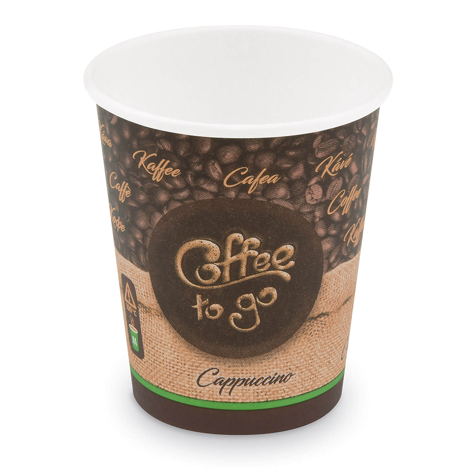 Kaffeebecher M Coffee To Go Cappuccino Caffe Lungo 200ml 280ml,  50 Stk.