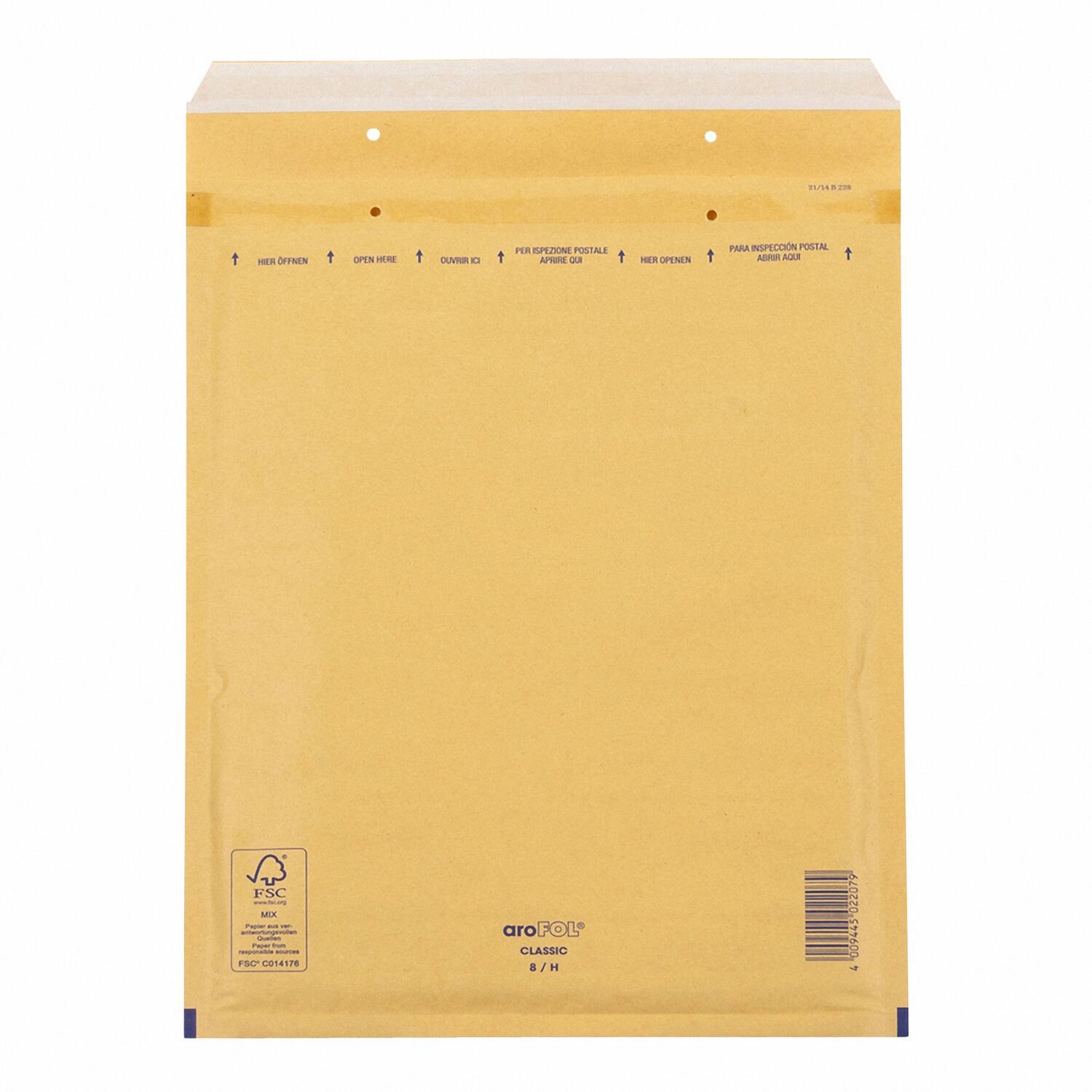 FSC Papier - braun H 10 aroFOL® classic Luftpolsterversandtaschen Gr.8 