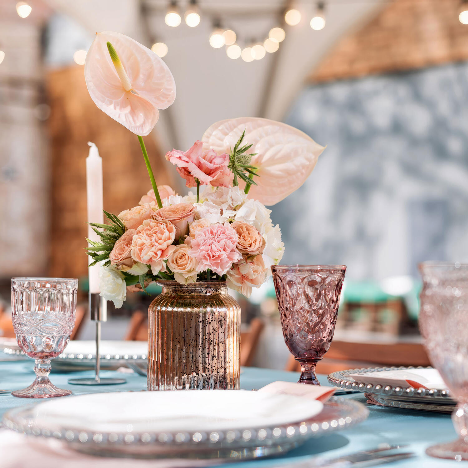 Damasttischdecke Tischtuch aus Papier, gerollt 1,20m x  8m, rosa