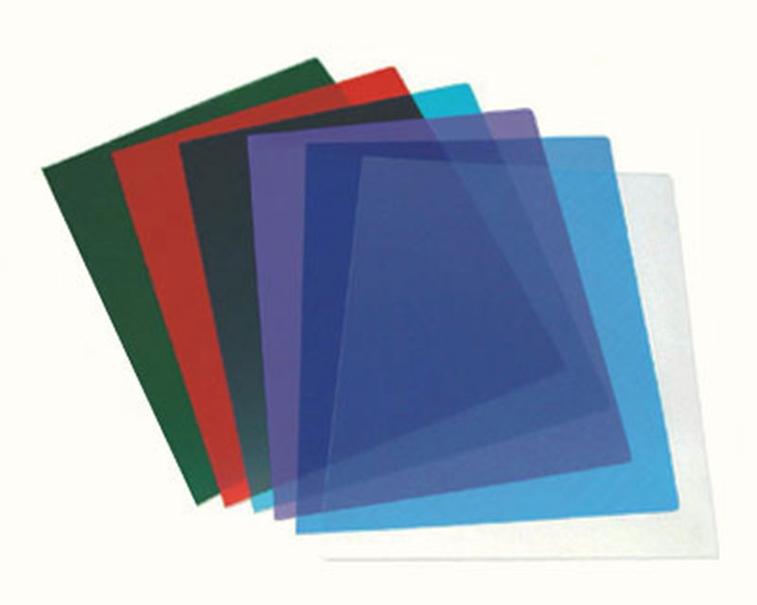 Deckblätter, A4, transparent / rauchfarben,  25 Stk.