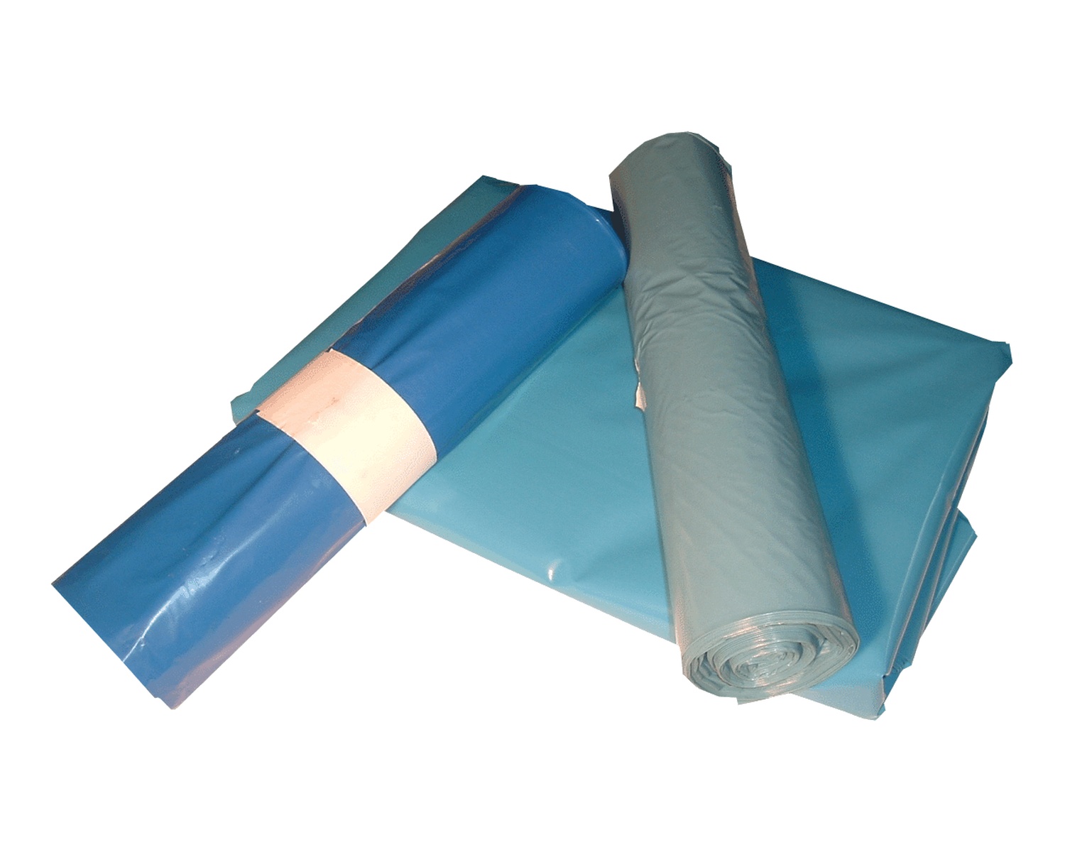 LDPE-Mllscke 120 L, 700 x 1100 mm, Typ 100 = 68 my Regenerat blau, 150 Stk.