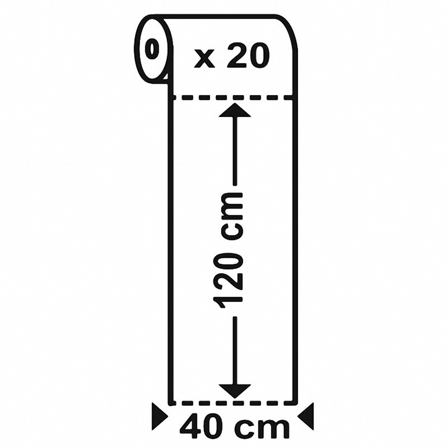 Tischlufer Airlaid 24m x 40cm - alle 120cm perforiert, stoffhnlich, gelbgrn