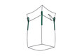 Big Bag  90x90x165cm mit Schrze SWL 1.250 kg