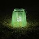 Solarlaterne Gartenlaterne Outdoor aus Metall LED pastellgrn, 22cm