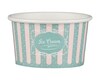Eisbecher aus Papier Patisserie ICE CREAM Motiv 260 ml 8oz mit Deckel, 100 Stk.