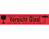 1-PACK Packband Klebeband OPP-919NN, 50mmx66m, rot mit Aufdruck VORSICHT GLAS