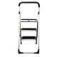 Premium 3-Stufen Haushaltsleiter Stehleiter Klappleiter 113cm aus Stahl